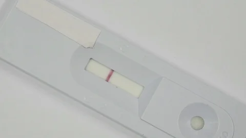 Cassette test for diagnosis. Video stock 113990238