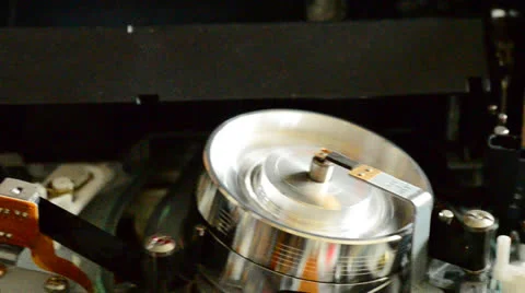 Cassette videotape recorder inside. Dolly shot Vídeos de archivo 24654766