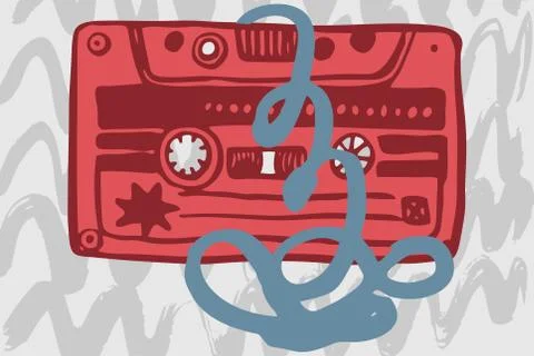 Cassettes 스톡 일러스트