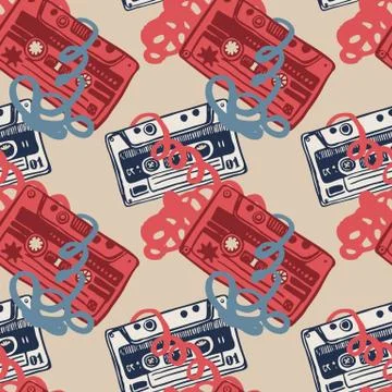 Cassettes Stock Illustration
