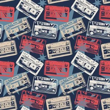 Cassettes Illustrazione stock