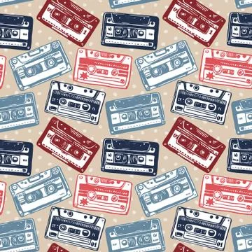 Cassettes Stock Illustration