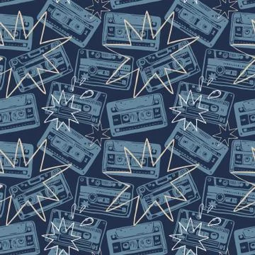 Cassettes Illustrazione stock