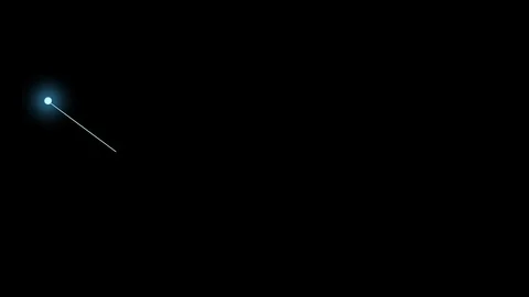 Cassiopeia constellation on a black background. Glowing blue stars are connected Stock Footage 117805575