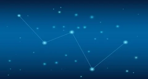 Cassiopeia is the constellation Stock Illustration