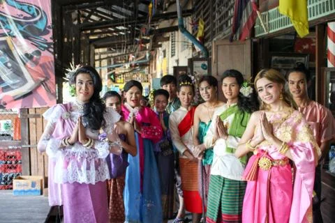 The cast of characters Stock Photos