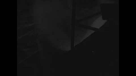 Cast iron is being poured out Stock Footage