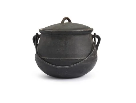 Cast-iron kettle Stock Photos