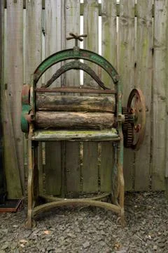 Cast iron mangle Stock Photos