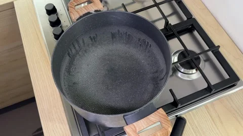 Cast Iron Skillet Stock Footage 319446008