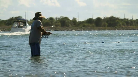 Cast Net 3 Stock Footage 611023