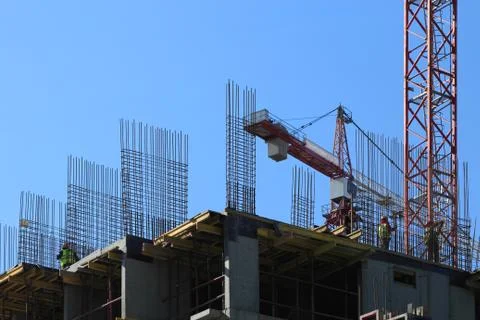 Cast-in-place construction Stock Photos