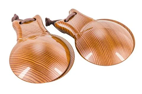 Castanets, 3d rendering Stock Illustration