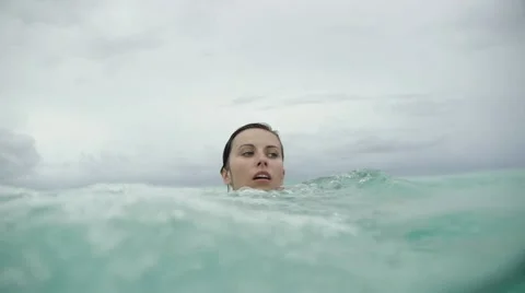 Castaway drowning Stock Footage 11844521