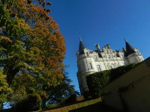 Castel and Trees Stock Photos