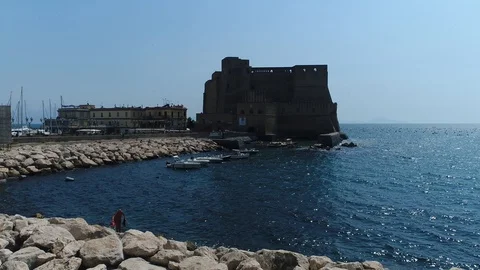 Castel dell'ovo Stock Footage 128452373