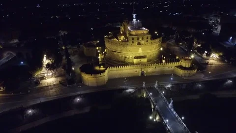 Castel Saint Angelo Stock Footage 114030075
