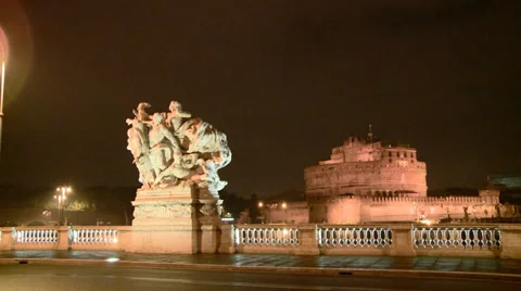Castel Sant' Angelo Stock Footage 34838567