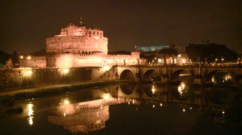 Castel Sant' Angelo Stock Footage 34842455