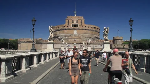 Castel Sant Angelo Stock Footage 38217047
