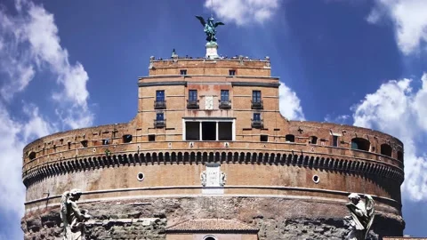 Castel Sant Angelo timelapse hyperlapse Видео 155792783