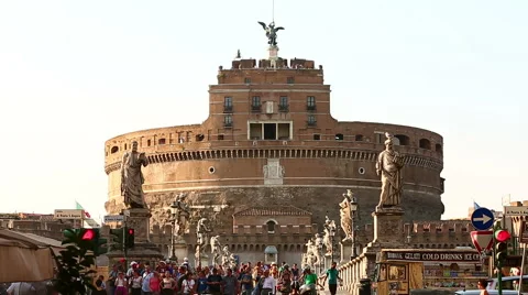 Castel Sant'angelo Stock Footage 53263682