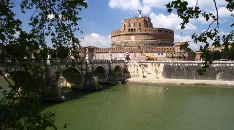 Castel Sant'Angelo, Rome Stock Footage 49550721