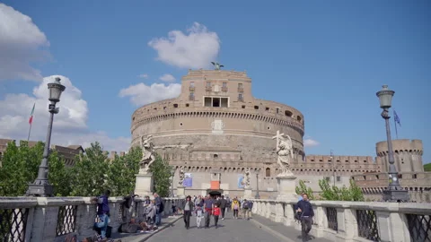 Castel Sant'Angelo, Rome Stock Footage 200942384