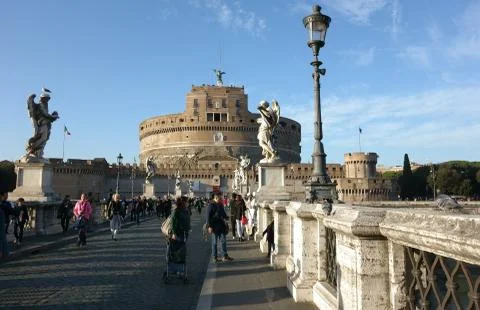 Castel SantAngelo in Rome Stock Photos