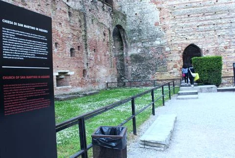 Castel Vechio, inside view Stock Photos