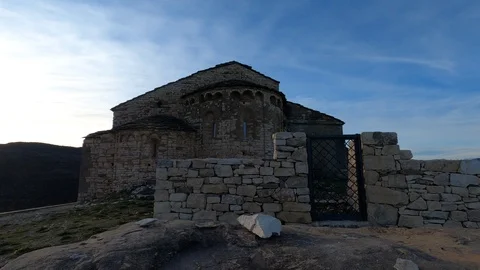 Castell de mur in spain Stock Footage 124026533