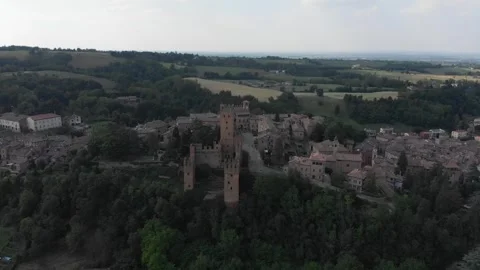 Castell'Arquato Castle Stock Footage 280979484