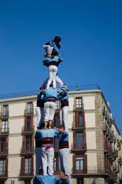 Castellers Stock Photos
