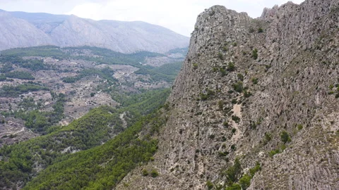 Castellets mountains range and forest in Alicante, Spain. Stock Footage 237046038