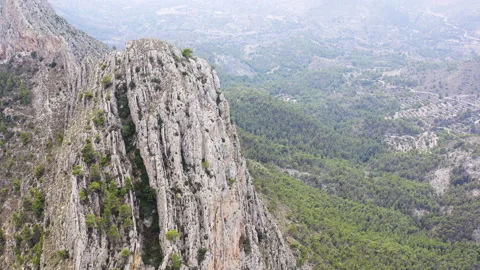 Castellets mountains range and forest in Alicante, Spain. Stock Footage 237049122