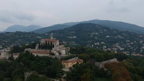 Castello di Brescia Stock Footage