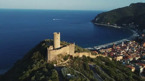 Castello di Noli Video stock 221182147