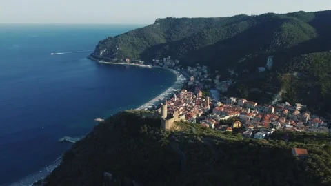 Castello di Noli Stock Footage 221182193