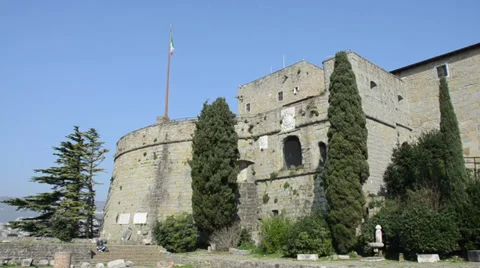 Castello di San Giusto, Trieste, Italy Stock Footage 36455409