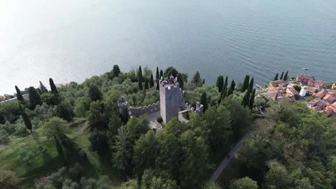Castello di Vezio 库存影片 257704167