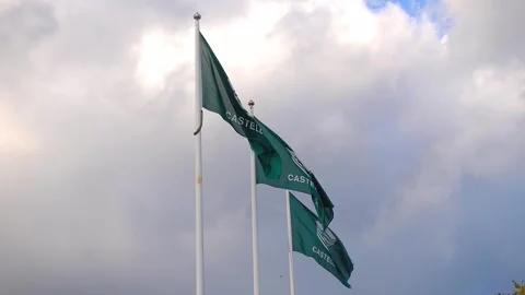 Castellum flags Stock Footage 283271148