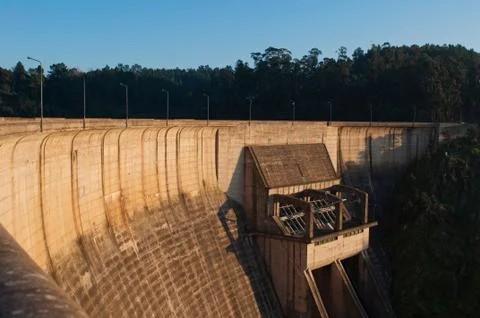 Castelo de bode dam Stock Photos