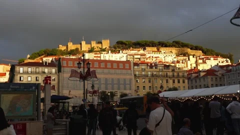 The Castelo de Sao Jorge Stock Footage 307209990