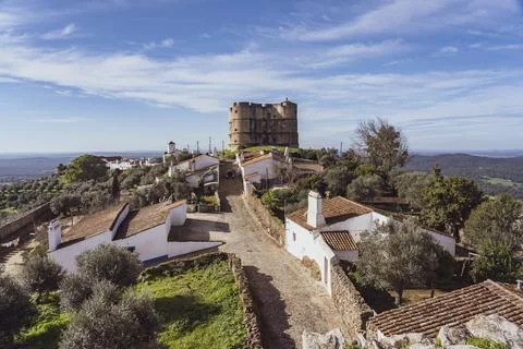 Castelo e Torre de Evoramonte Foto stock
