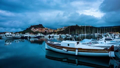 Castelsardo - Marina Stock Footage 152779968