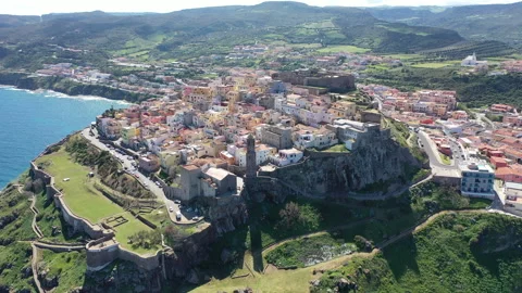 Castelsardo Sardinien Stock Footage 240383752