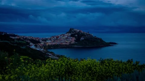 Castelsardo - Sunrise Stock Footage 152779985