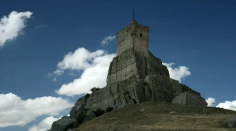 Castillo de Atienza Stock Footage 511568