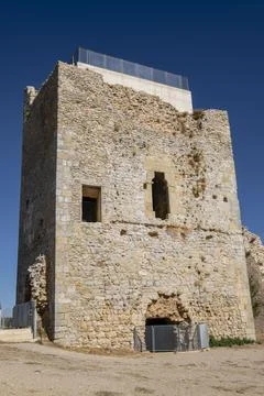 Castillo de Calataazor,  Castillo de los Padilla, Soria, Comunidad Autnoma de Stock Photos