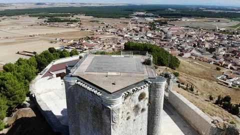 Castillo de Iscar. Valladolid. Stock Footage